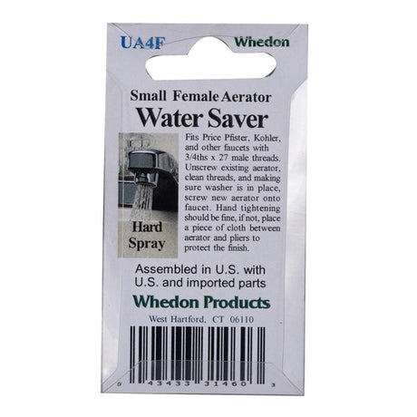 Whedon SaverSprayer Female Thread 3/4 in.-27F Chrome Faucet Aerator