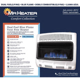 Mr. Heater Comfort Collection 700 sq ft 30000 BTU Natural Gas/Propane Wall Heater