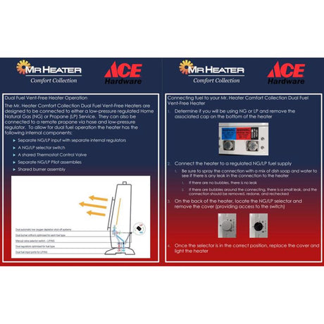 Mr. Heater Comfort Collection 700 sq ft 30000 BTU Natural Gas/Propane Wall Heater