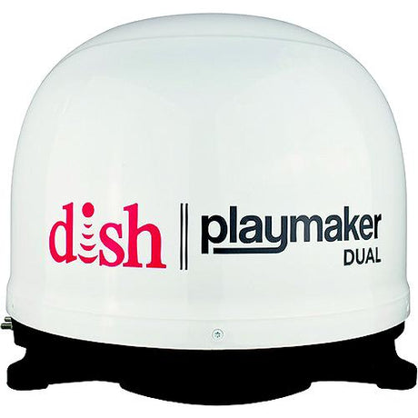 Winegard PL8000R White Dish Playmaker Dual Portable Satellite RV TV Antenna w/Wally HD receiver