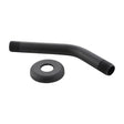 Danco Matte Black Stainless Steel 8 in. Shower Arm and Flange