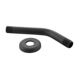 Danco Matte Black Stainless Steel 8 in. Shower Arm and Flange