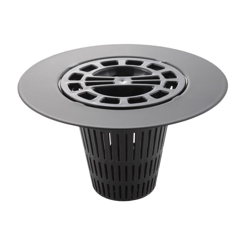 Danco Matte Plastic/Stainless Steel Hair Catcher Shower Drain Cover