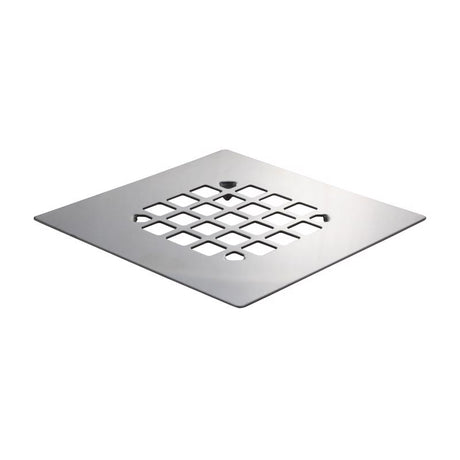 Danco 4-1/4 in. Chrome Square Stainless Steel Drain Cover