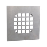 Danco 4-1/4 in. Chrome Square Stainless Steel Drain Cover