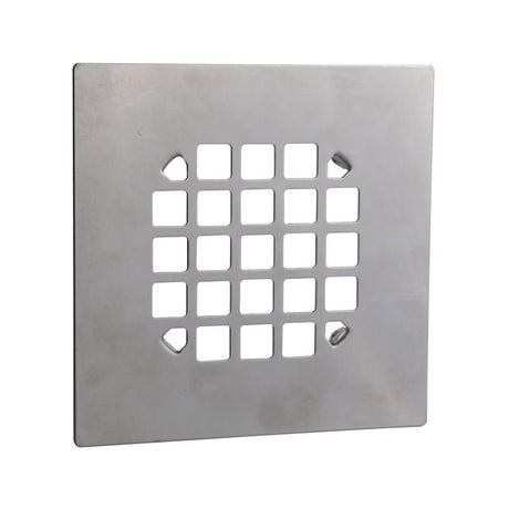 Danco 4-1/4 in. Chrome Square Stainless Steel Drain Cover