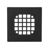 Danco 4-1/4 in. Matte Black Square Stainless Steel Drain Cover