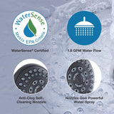 Danco Matte Black 5 settings Showerhead 1.8 gpm