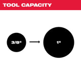 Milwaukee M12 1 in. Tubing Cutter 14 in. L Black/Red 1 pc