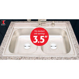 Ace Garbage Disposal Sink Flange Brushed Nickel Stainless Steel 3-1/2 in.