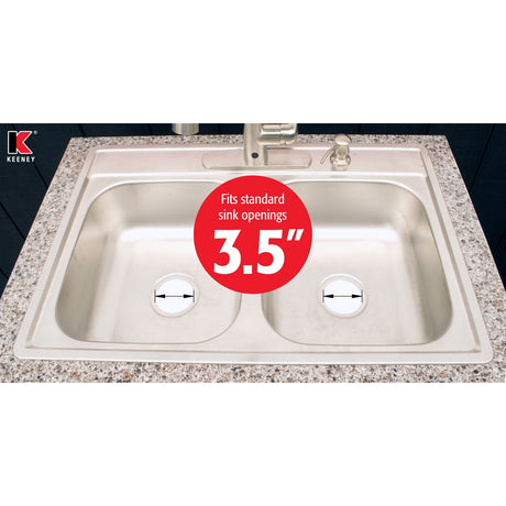 Ace Garbage Disposal Sink Flange Brushed Nickel Stainless Steel 3-1/2 in.