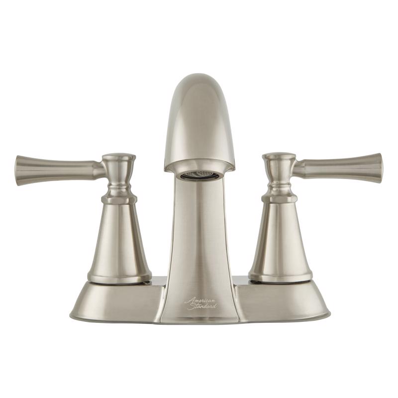 American Standard Chancellor Brushed Nickel Mediterranean Centerset Bathroom Sink Faucet 4 in.