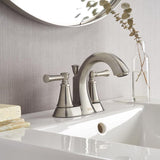 American Standard Chancellor Brushed Nickel Mediterranean Centerset Bathroom Sink Faucet 4 in.