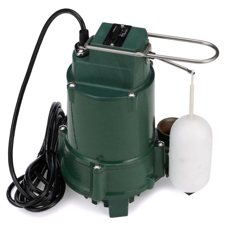 Zoeller 1/2 HP 4800 gph Cast Iron Vertical Float Switch AC Submersible Sump Pump