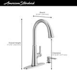 American Standard Maven One Handle Matte Black Pull-Down Kitchen Faucet