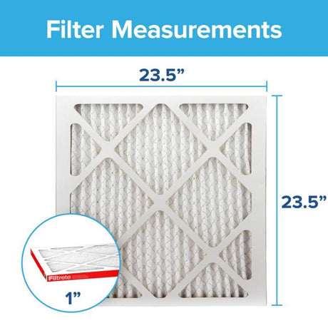 Filtrete 23 in. W X 23 in. H X 1 in. D Polypropylene 1000 MPR Pleated Allergen Air Filter 1 pk, Pack of 4