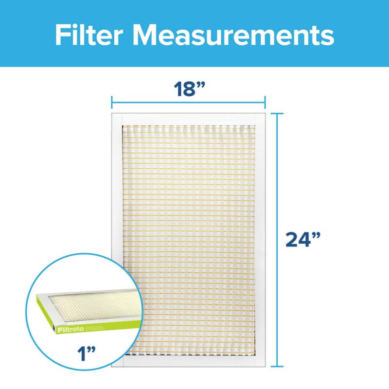 3M Filtrete 18 in. W X 24 in. H X 1 in. 7 MERV Pleated Air Filter 1 pk, Pack of 4