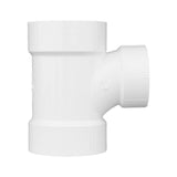 Charlotte Pipe Schedule 30 3 in. Hub X 2 in. D Hub PVC Sanitary Tee 1 pk
