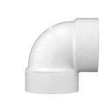 Charlotte Pipe Schedule 40 3 in. Hub X 3 in. D Hub PVC Elbow 1 pk