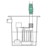 Zoeller 1-1/4 in. D X 1-1/4 in. or 1-1/2 in. D Slip Plastic Check Valve