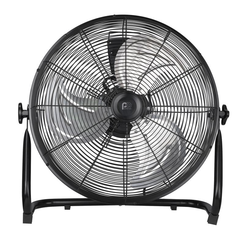Perfect Aire 21.25 in. H X 18 in. D 3 speed High Velocity Floor Fan