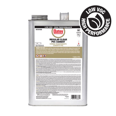 Oatey Clear Cement For PVC 1 gal