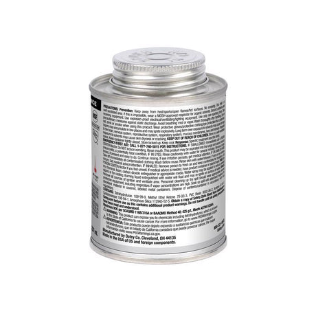 Oatey Gray Cement For PVC 8 oz