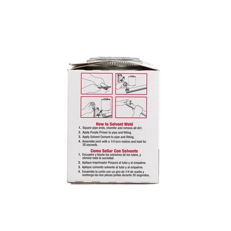 Oatey Clear/Purple Primer and Cement For PVC 8 oz