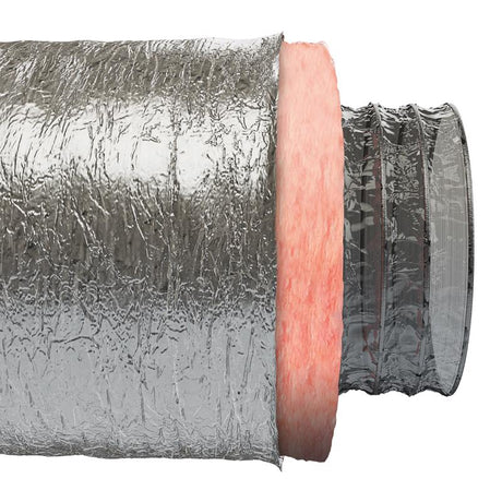 Imperial R6.0 25 ft. L X 8 in. D Silver Poly Duct
