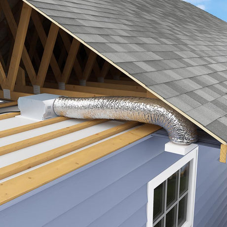 Imperial R6.0 25 ft. L X 8 in. D Silver Poly Duct