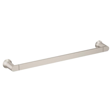 Moen Genta Brushed Nickel Silver Towel Bar 18 in. L Zinc