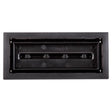 Fittes Aria Vent 4 in. H X 12 in. W Matte Black ABS Plastic Vent Cover