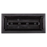 Fittes Aria Vent 4 in. H X 12 in. W Matte Black ABS Plastic Vent Cover