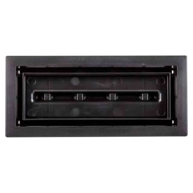 Fittes Aria Vent 4 in. H X 12 in. W Matte Black ABS Plastic Vent Cover