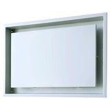 Fittes Aria Vent 10 in. H X 14 in. W Satin White ABS Plastic Wall/Ceiling Air Vent Return