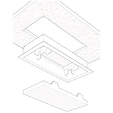 Fittes Aria Vent 10 in. H X 14 in. W Satin White ABS Plastic Wall/Ceiling Air Vent Return