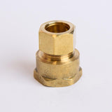 ATC 5/8 in. Compression X 3/4 in. D FPT Brass Coupling, Pack of 5