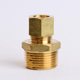 ATC 1/2 in. Compression X 3/4 in. D MPT Brass Connector, Pack of 5