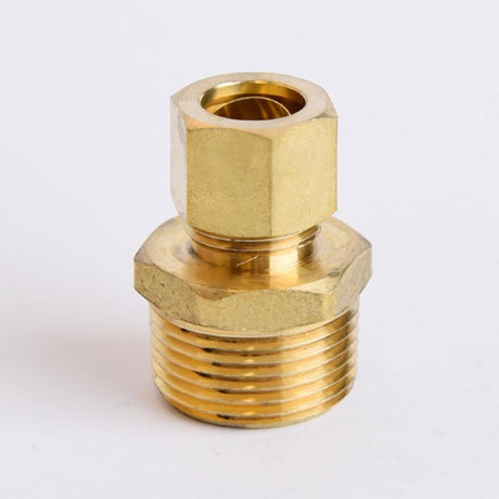 ATC 1/2 in. Compression X 3/4 in. D MPT Brass Connector, Pack of 5