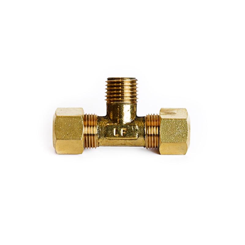 ATC 3/8 in. Compression X 3/8 in. D Compression Brass Reducing Tee, Pack of 5