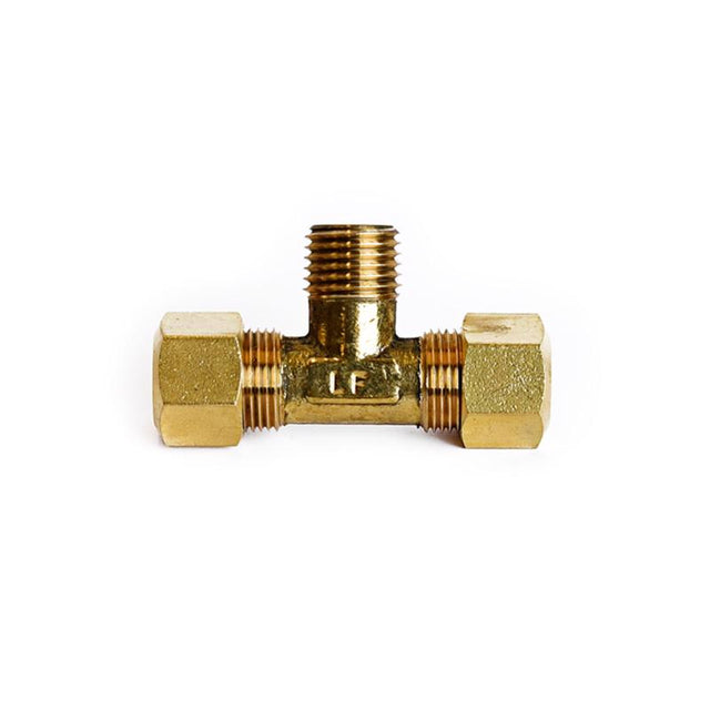 ATC 3/8 in. Compression X 3/8 in. D Compression Brass Reducing Tee, Pack of 5