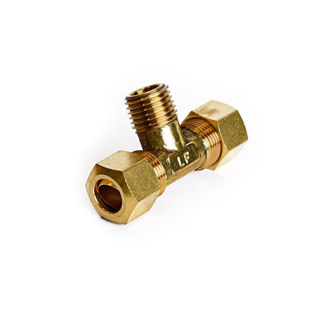 ATC 3/8 in. Compression X 3/8 in. D Compression Brass Reducing Tee, Pack of 5