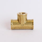 ATC 1/8 in. FPT X 1/4 in. D FPT Brass Tee, Pack of 5