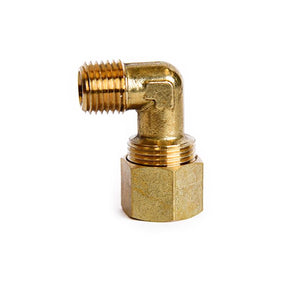 ATC 1/2 in. Compression X 1/4 in. D MPT Brass 90 Degree Street Elbow, Pack of 5