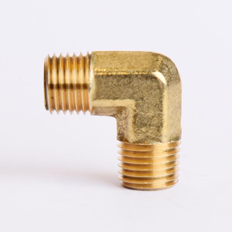 ATC 1/4 in. MPT X 1/4 in. D MPT Brass 90 Degree Elbow, Pack of 5