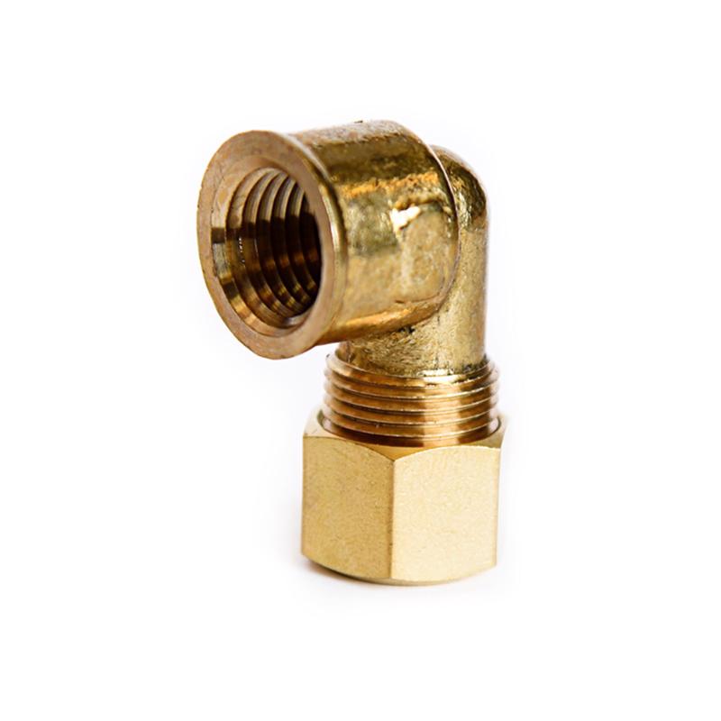 ATC 3/8 in. Compression X 1/4 in. D FPT Brass 90 Degree Elbow, Pack of 5