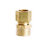 ATC 1/2 in. Compression X 3/8 in. D FPT Brass Coupling, Pack of 5