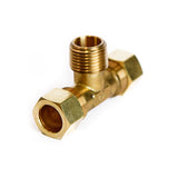 ATC 5/8 in. Compression X 5/8 in. D Compression Brass Tee, Pack of 5