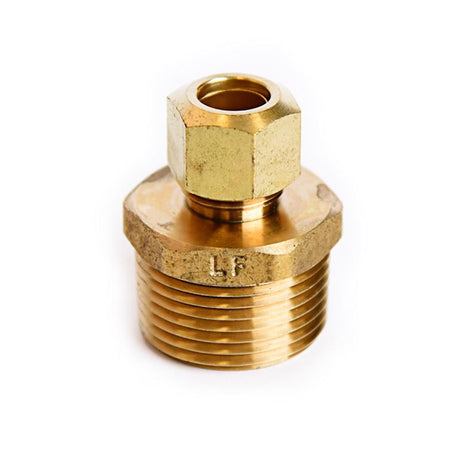 ATC 3/8 in. Compression X 3/4 in. D MPT Brass Connector, Pack of 5