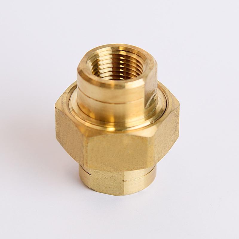 ATC 3/8 in. FPT X 3/8 in. D FPT Yellow Brass Union, Pack of 5